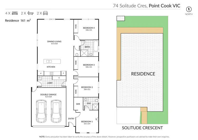 Floorplan of Homely house listing, 74 Solitude Crescent, Point Cook VIC 3030
