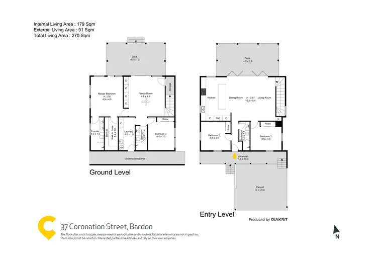 Floorplan of Homely house listing, 37 Coronation Street, Bardon QLD 4065