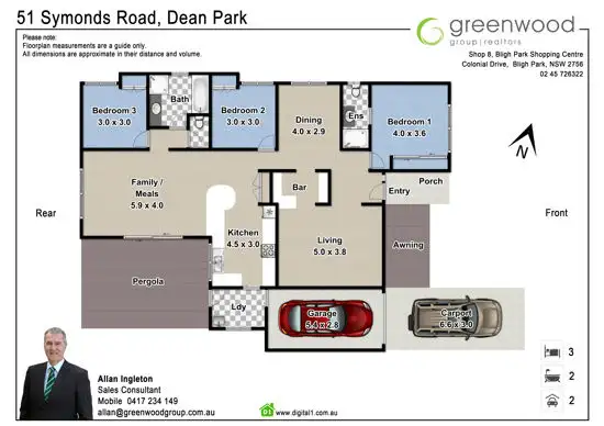 Floorplan of Homely house listing, 51 Symonds Road, Dean Park NSW 2761
