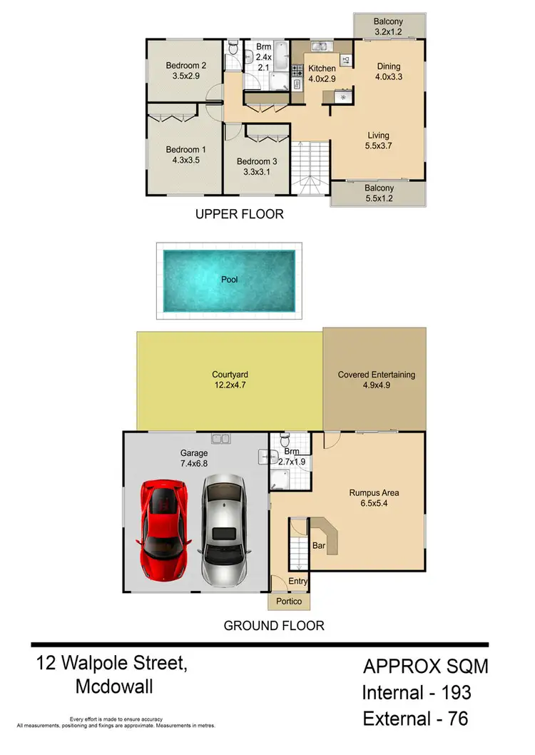 Floorplan of Homely house listing, 12 Walpole Street, Mcdowall QLD 4053