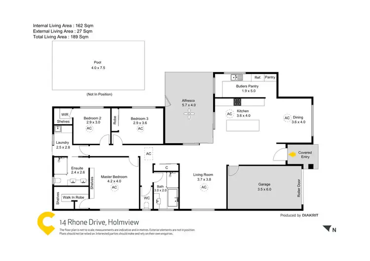 Floorplan of Homely house listing, 14 Rhone Drive, Holmview QLD 4207