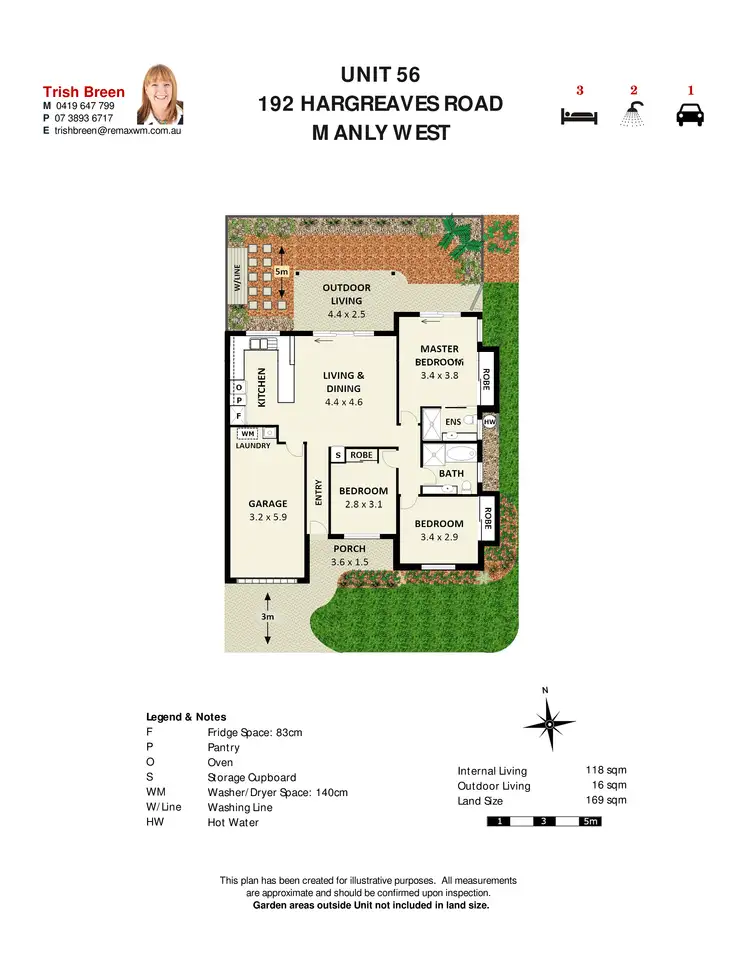Floorplan of Homely villa listing, 56/192 Hargreaves Rd, Manly West QLD 4179