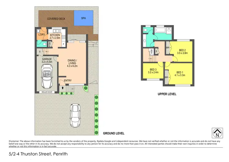 Floorplan of Homely townhouse listing, 5/2-4 Thurston st, Penrith NSW 2750