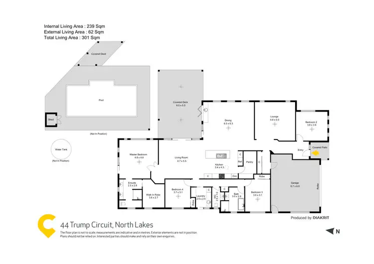 Floorplan of Homely house listing, 44 Trump Circuit, North Lakes QLD 4509