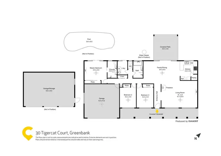 Floorplan of Homely house listing, 30 Tigercat Court, Greenbank QLD 4124