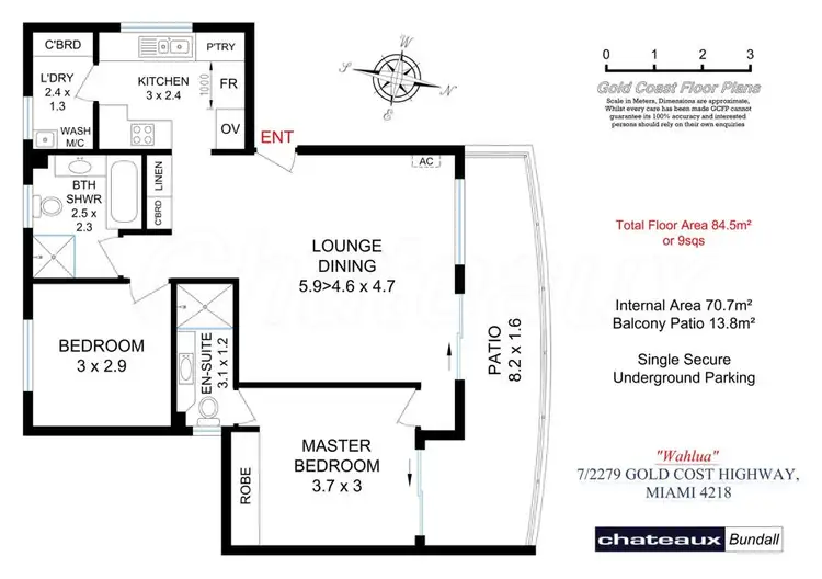 Floorplan of Homely unit listing, 7/2279 Gold Coast Highway, Mermaid Beach QLD 4218
