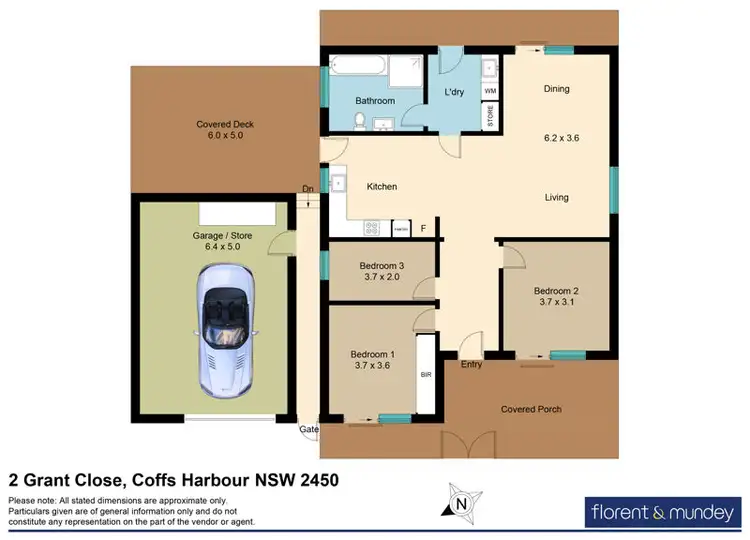 Floorplan of Homely house listing, 2 Grant Close, Coffs Harbour NSW 2450