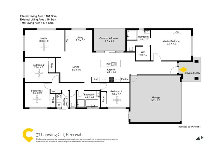 Floorplan of Homely house listing, 37 Lapwing Circuit, Beerwah QLD 4519