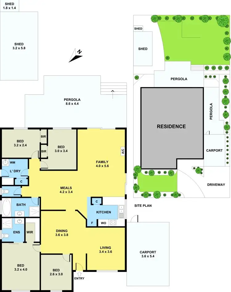 Floorplan of Homely house listing, 21 James Wyman Place, Hampton Park VIC 3976