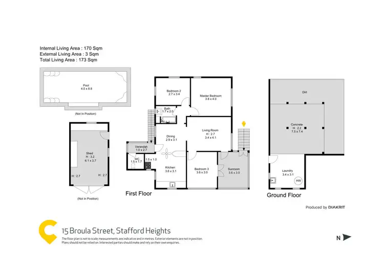 Floorplan of Homely house listing, 15 Broula Street, Stafford Heights QLD 4053