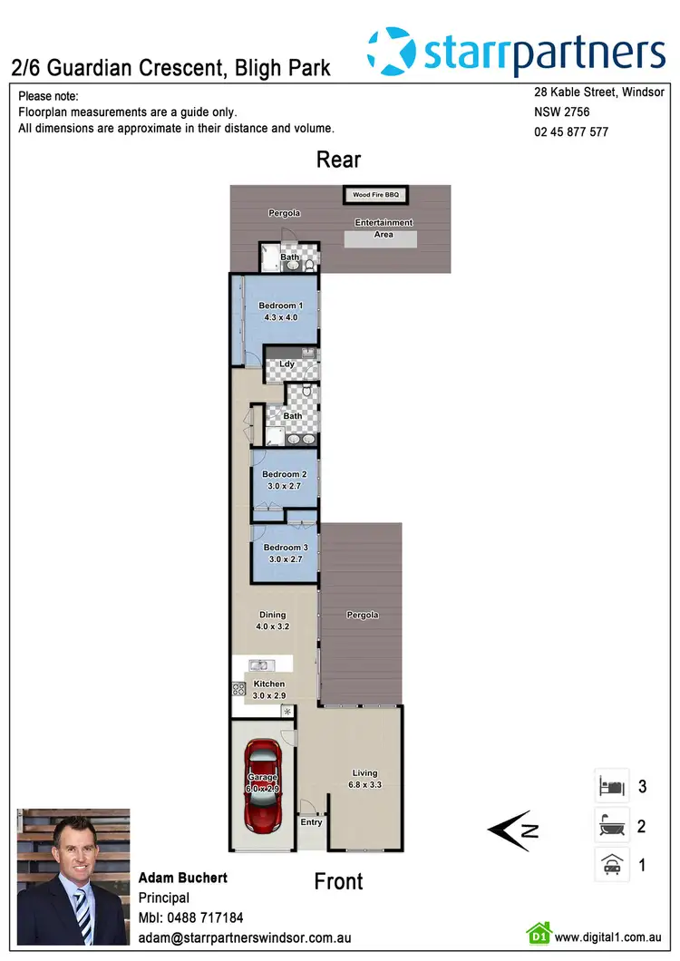Floorplan of Homely house listing, 2/6 Guardian Crescent, Bligh Park NSW 2756