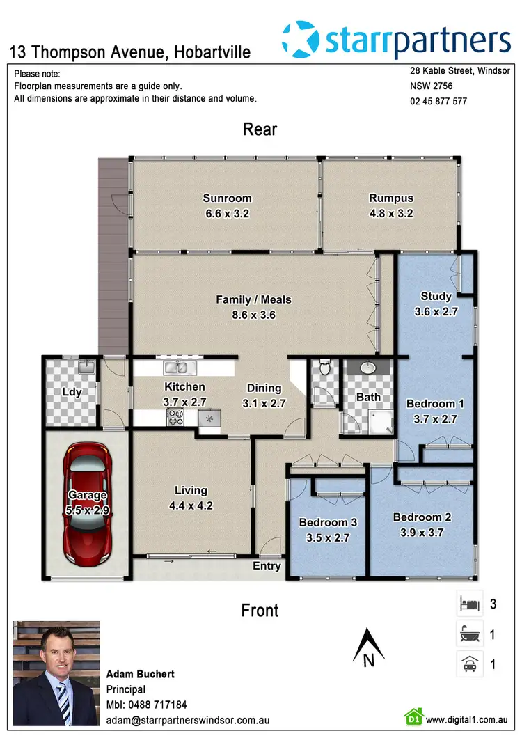 Floorplan of Homely house listing, 13 Thompson Avenue, Hobartville NSW 2753