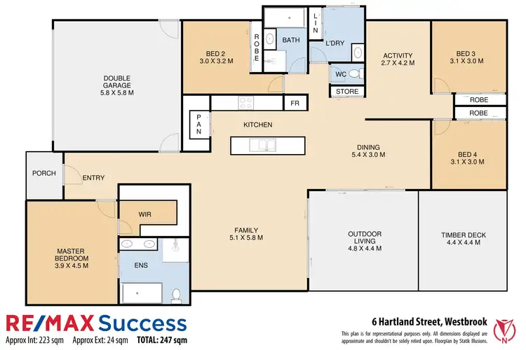 Floorplan of Homely house listing, 6 Hartland Street, Westbrook QLD 4350