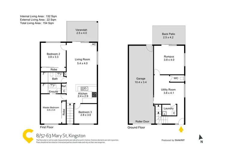 Floorplan of Homely townhouse listing, z8/57-63 Mary Street, Kingston QLD 4114