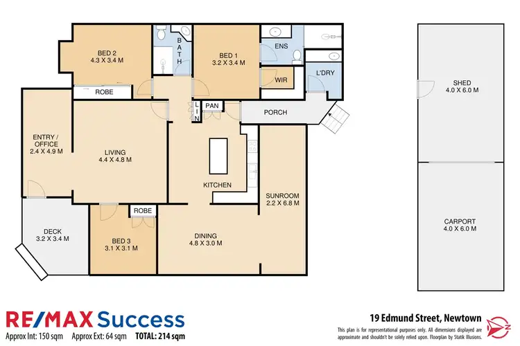 Floorplan of Homely house listing, 19 Edmund Street, Newtown QLD 4350