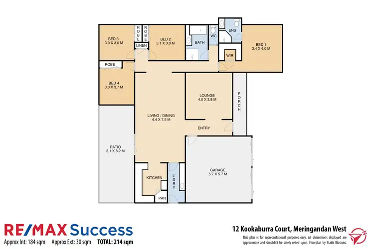 Floorplan of Homely house listing, 12 Kookaburra Court, Meringandan West QLD 4352