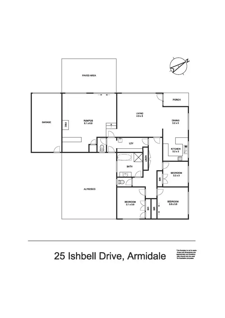 Floorplan of Homely house listing, 25 Ishbell Drive, Armidale NSW 2350