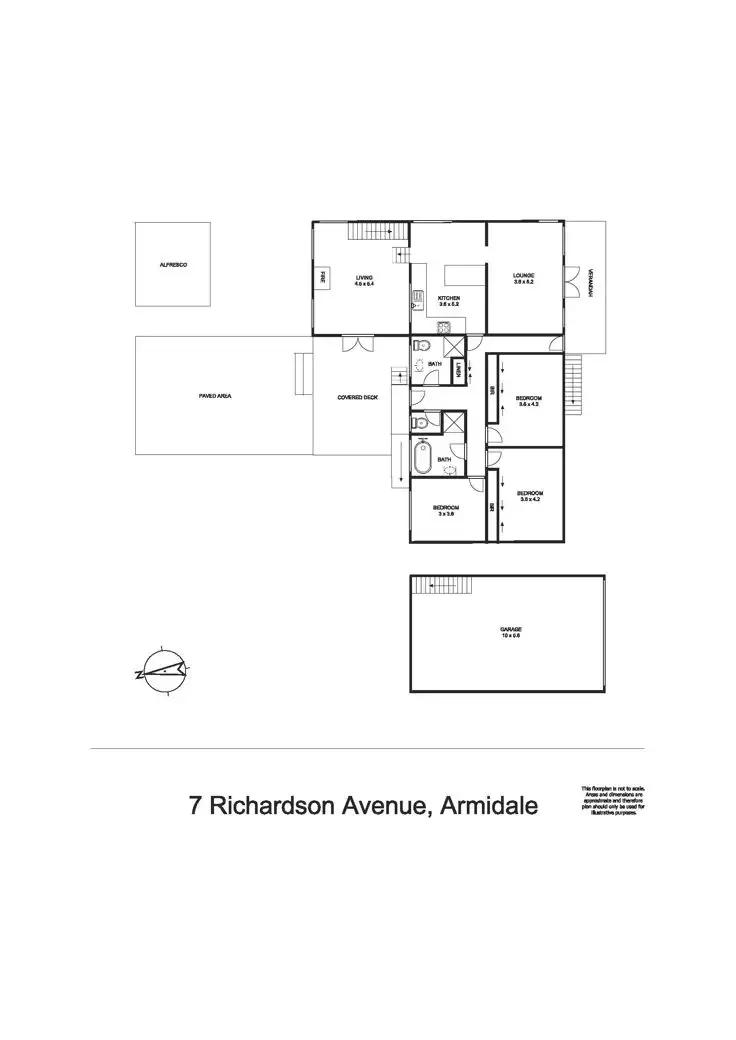 Floorplan of Homely house listing, 7 Richardson Avenue, Armidale NSW 2350