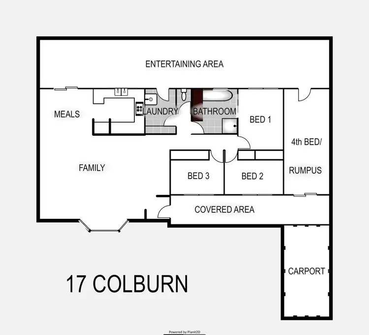 Floorplan of Homely house listing, 17 COLBURN CT, Boronia Heights QLD 4124