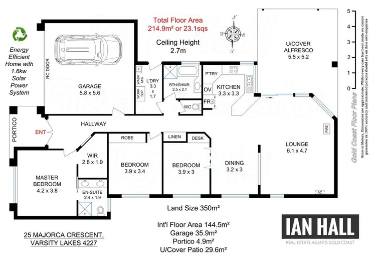 Floorplan of Homely house listing, 25 Majorca Crescent, Varsity Lakes QLD 4227