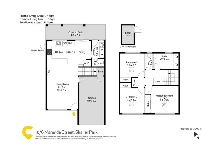 Floorplan of Homely townhouse listing, 10/6 Maranda Street, Shailer Park QLD 4128