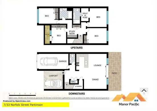 Floorplan of Homely townhouse listing, 33/7 Norfolk Street, Parkinson QLD 4115