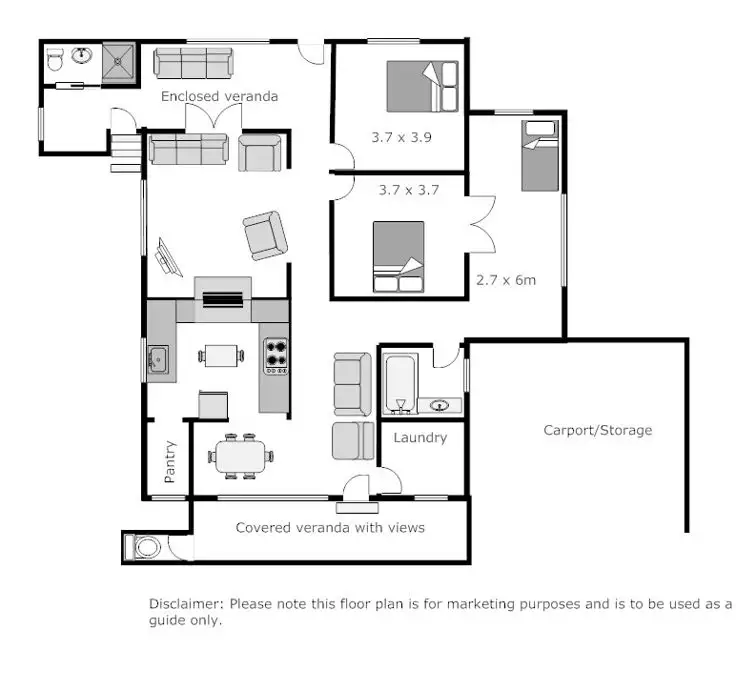 Floorplan of Homely house listing, 13 Bundock Street, Kyogle NSW 2474
