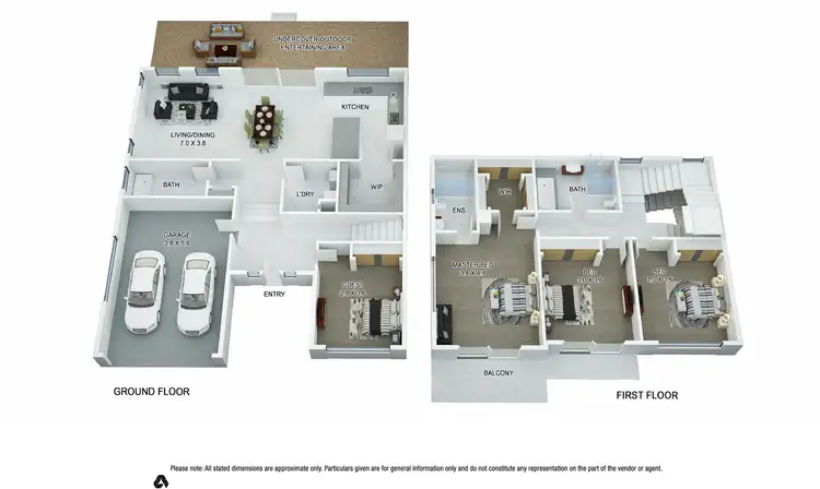 Floorplan of Homely semi-detached listing, 4 Cameron Ave, Bass Hill NSW 2197