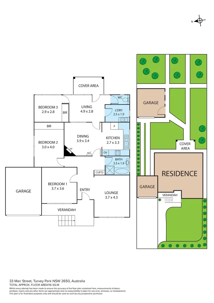 Floorplan of Homely house listing, 33 Mair Street, Turvey Park NSW 2650