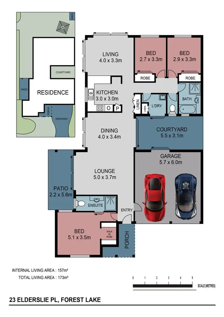 Floorplan of Homely house listing, 23 Elderslie Pl, Forest Lake QLD 4078