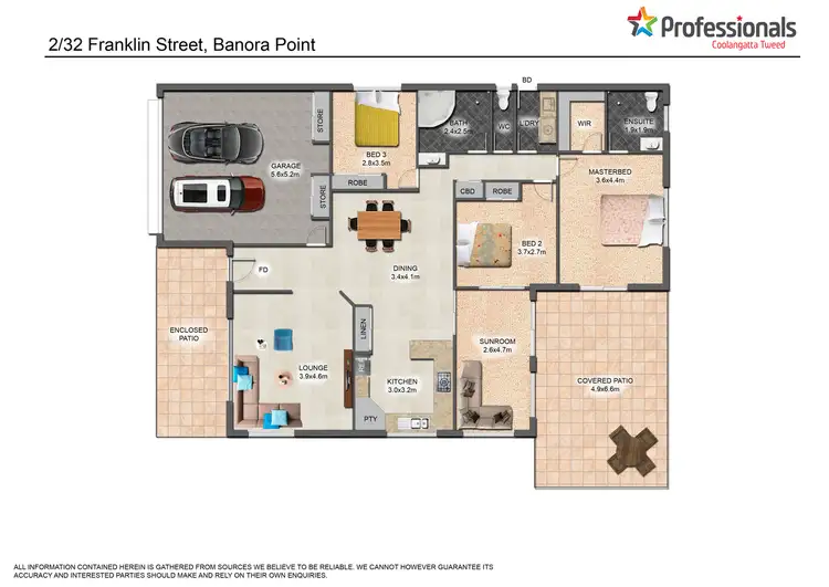 Floorplan of Homely house listing, 2/32 Franklin Street, Banora Point NSW 2486