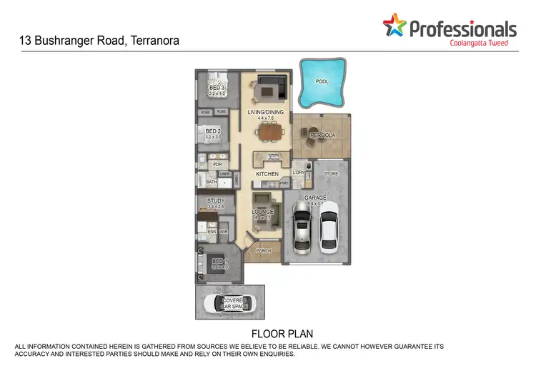 Floorplan of Homely house listing, 13 Bushranger Road, Terranora NSW 2486