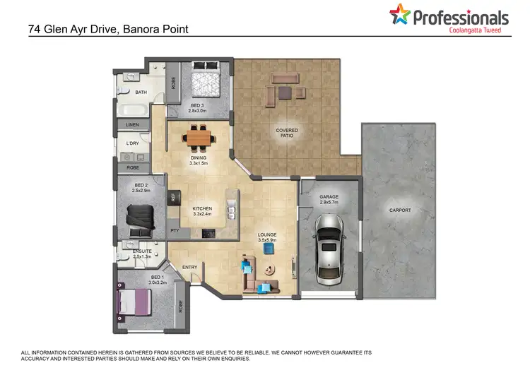 Floorplan of Homely house listing, 74 Glen Ayr Drive, Banora Point NSW 2486