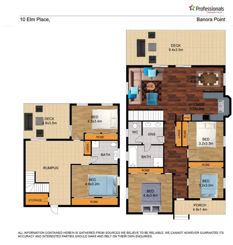 Floorplan of Homely house listing, 10 Elm Place, Banora Point NSW 2486