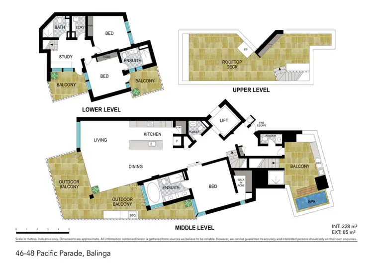 Floorplan of Homely apartment listing, 801/46-48 Pacific Parade, Bilinga QLD 4225