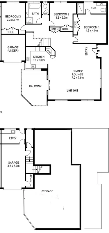 Floorplan of Homely house listing, 1/79 Glen Ayr Drive, Banora Point NSW 2486