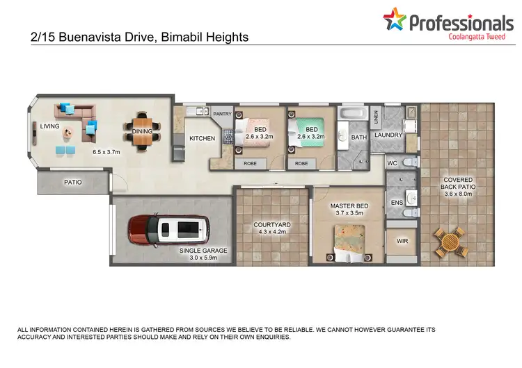 Floorplan of Homely house listing, 2/15 Buenavista Drive, Bilambil Heights NSW 2486