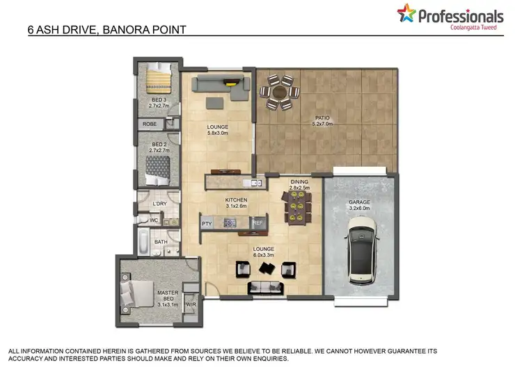 Floorplan of Homely house listing, 6 Ash Drive, Banora Point NSW 2486