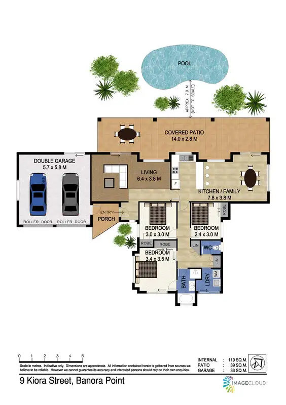 Floorplan of Homely house listing, 9 Kiora Street, Banora Point NSW 2486