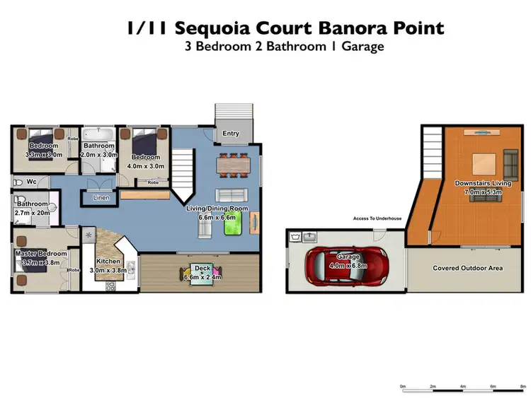 Floorplan of Homely semi-detached listing, 1/11 Sequoia Court, Banora Point NSW 2486