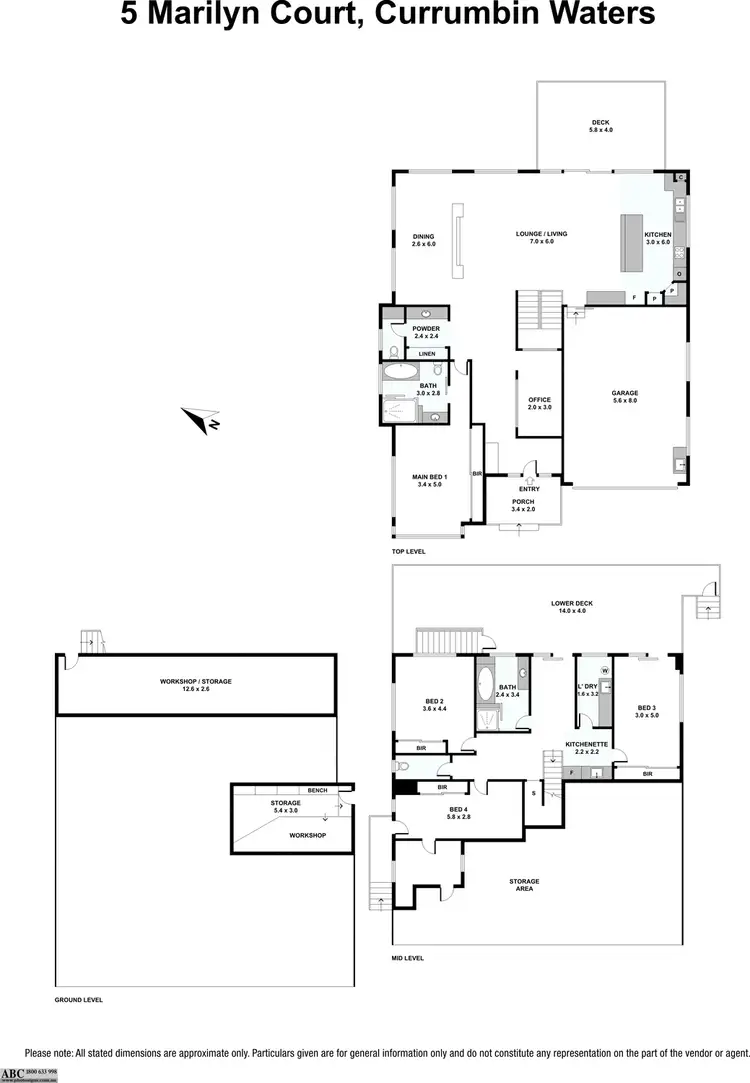 Floorplan of Homely house listing, 5 Marilyn Court, Currumbin Waters QLD 4223