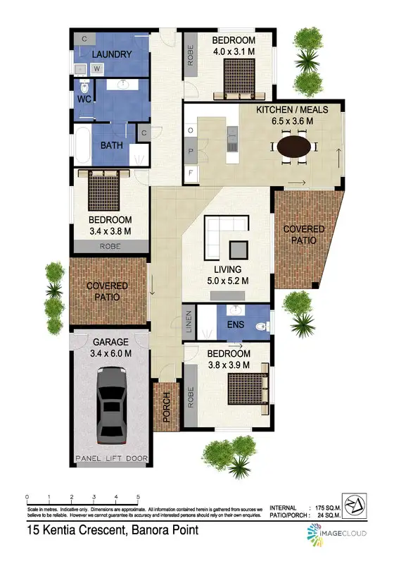 Floorplan of Homely house listing, 15 Kentia Crescent, Banora Point NSW 2486