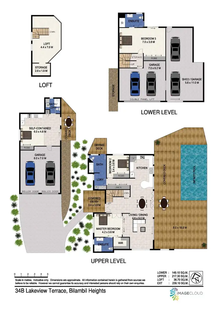 Floorplan of Homely house listing, 34B Lakeview Terrace, Bilambil Heights NSW 2486