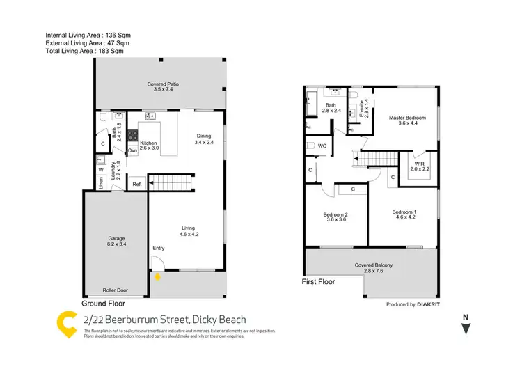 Floorplan of Homely house listing, 2/22 Beerburrum Street, Dicky Beach QLD 4551