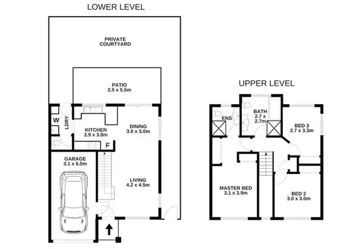 Floorplan of Homely townhouse listing, 66/62 Brandon Road, Runcorn QLD 4113