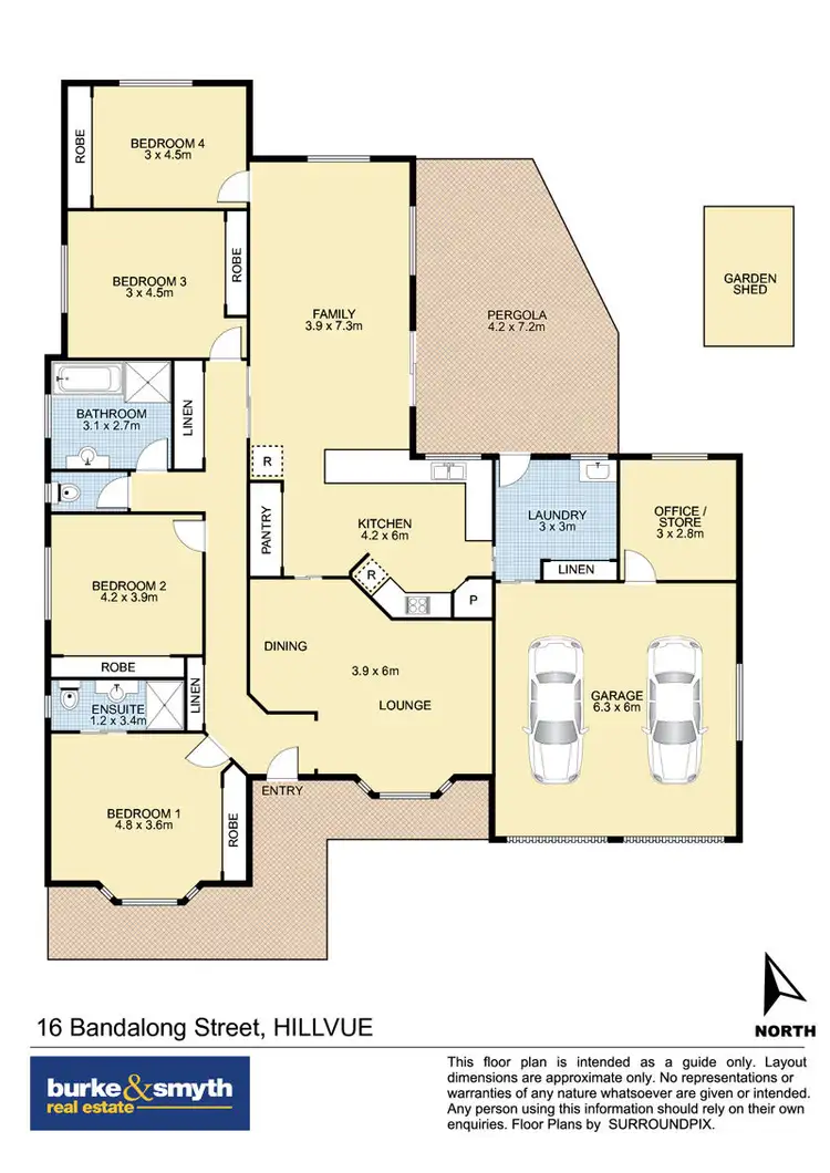 Floorplan of Homely house listing, 16 Bandalong Street, Tamworth NSW 2340