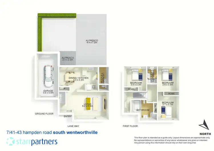 Floorplan of Homely townhouse listing, 7/41-43 Hampden Road, South Wentworthville NSW 2145