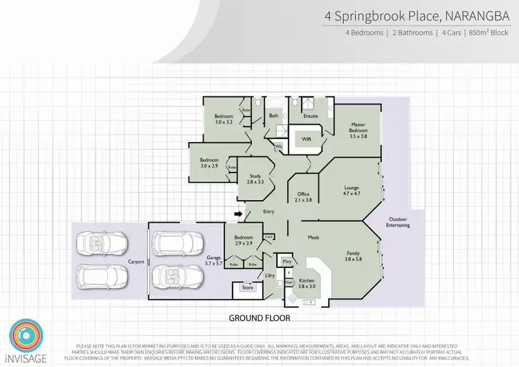 Floorplan of Homely house listing, 4 Springbrook Place, Narangba QLD 4504