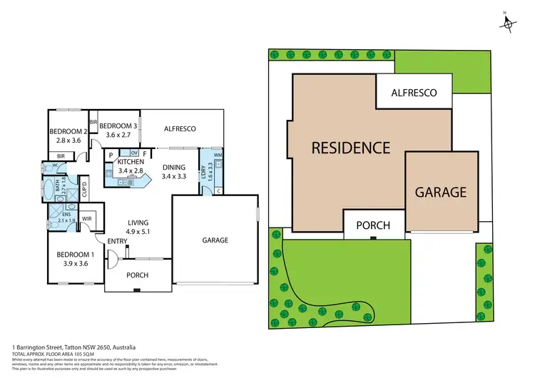 Floorplan of Homely house listing, 1 Barrington Street, Tatton NSW 2650