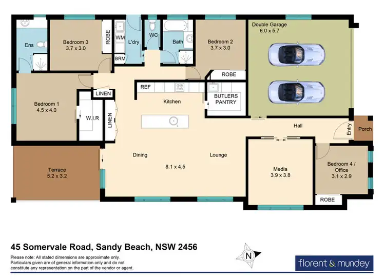 Floorplan of Homely house listing, 45 Somervale Road, Sandy Beach NSW 2456